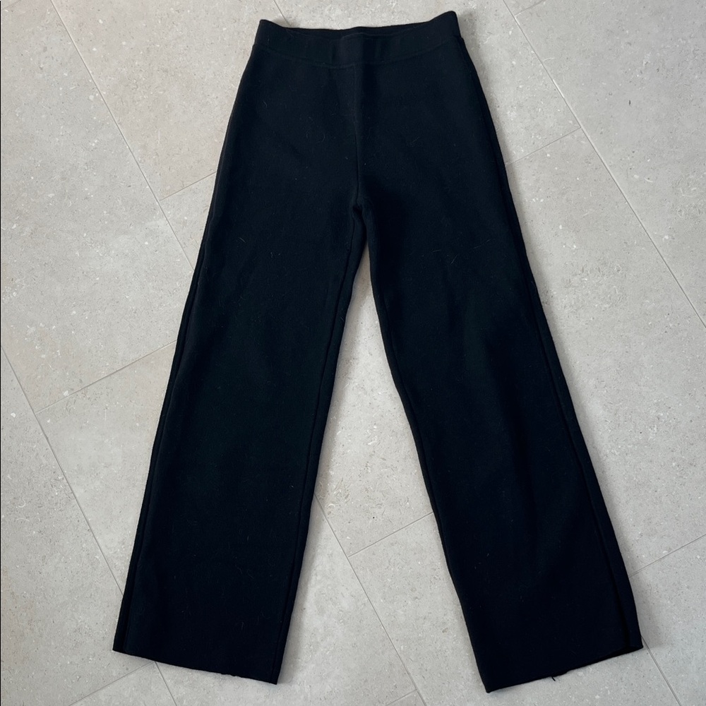 Adrienne Vittadini Black Knit Pants